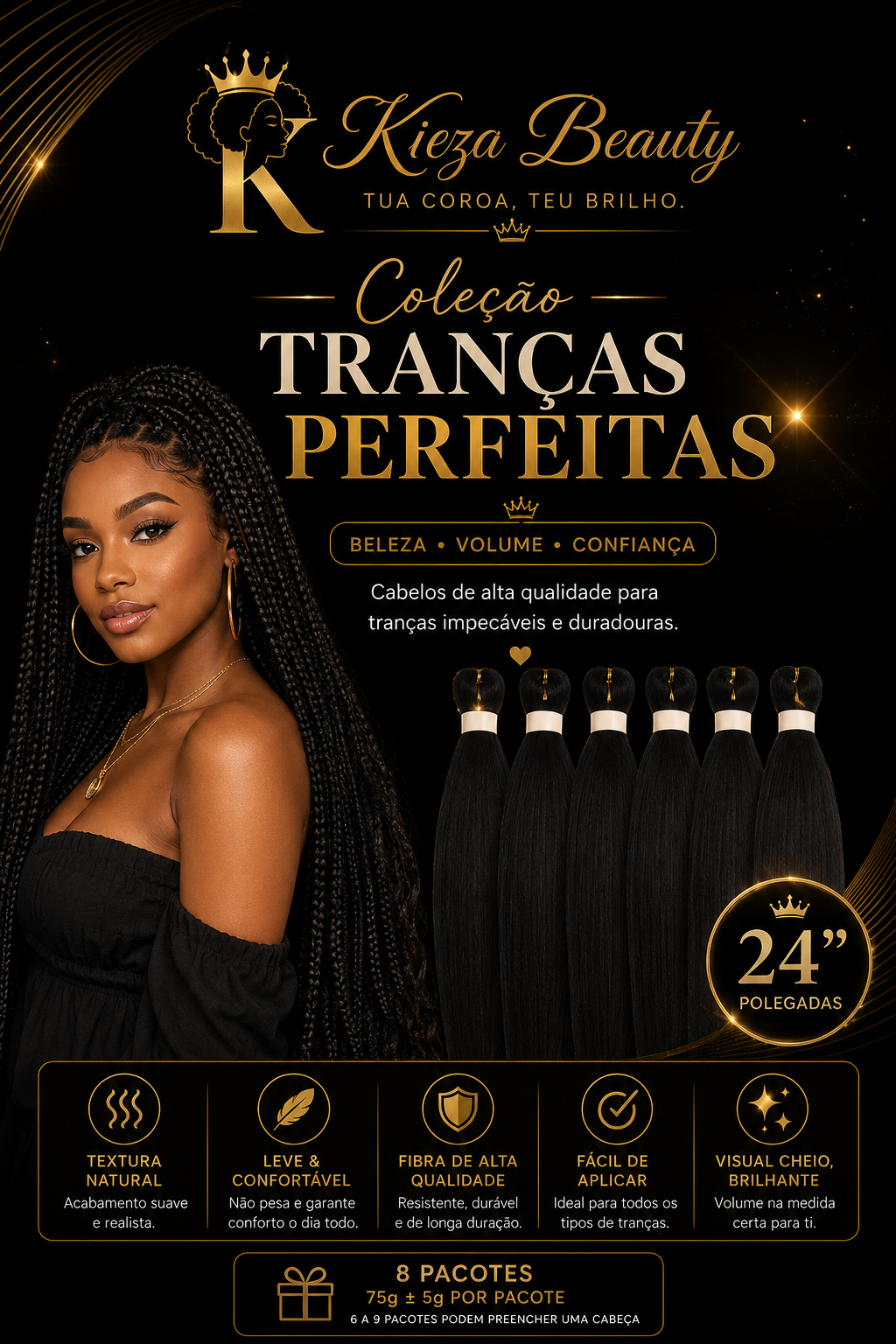 Tranças Perfeitas — Kieza Beauty👑✨